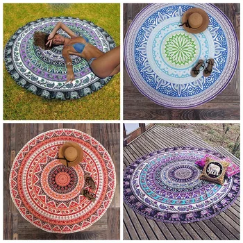 

New Mandala Tapestry Wall Hanging Blanket Indian Summer Beach Wrapped Skirt Tablecloths Home Decoration 2020