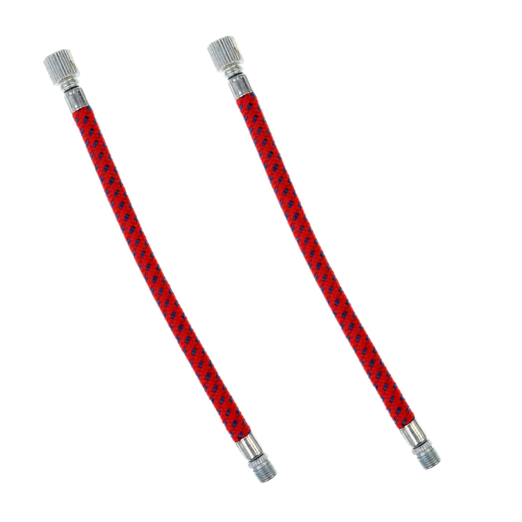 2Pcs 16cm Air Pump Inflator Extension Hose for Road Bike Bicycle MTB, Schrader Valve, High Pressure