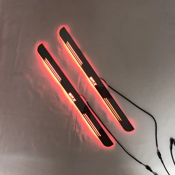 

Acrylic door sill plate strip with led decorative welcome light moving door scuff for subaru wrx sti