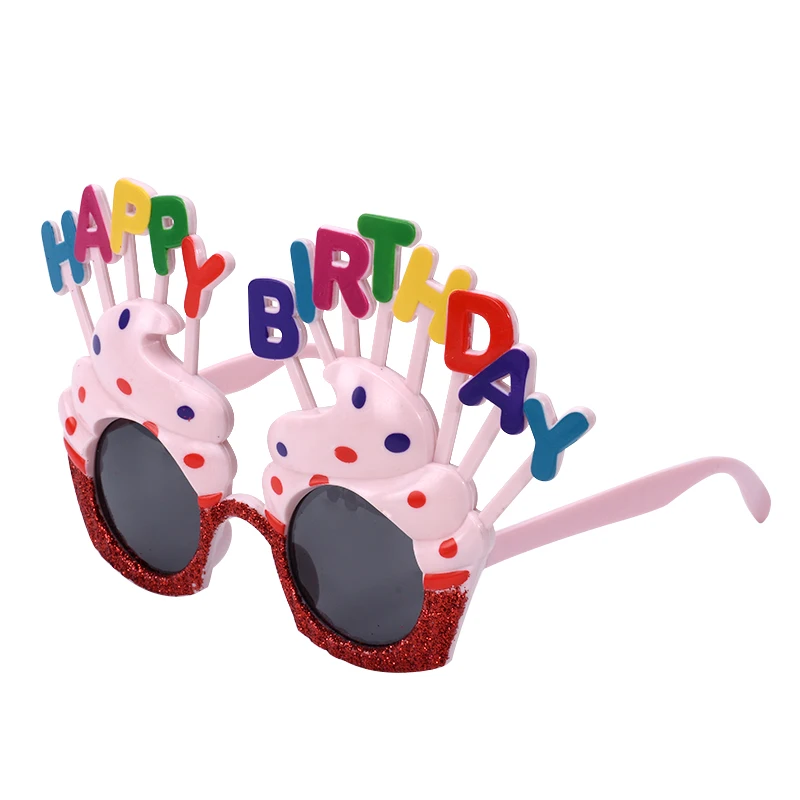 Cakelove 1 шт. торт Топпер женщины мужчины дети счастливые очки на день рождения торт свеча солнцезащитные очки забавные игрушки для вечеринки в честь Дня рождения сувениры - Цвет: Style 3