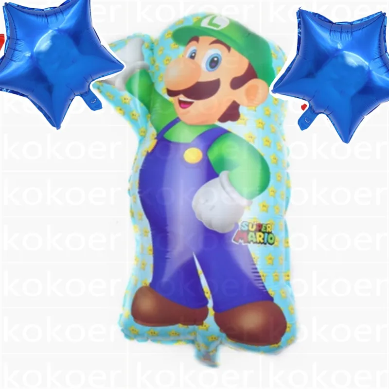 Balloon-D-3pcs Mario Bros складные pinata Mario Bros вечерние украшения для игры Забавные товары для дня рождения Супер Марио пината - Цвет: Balloon-D-3pcs