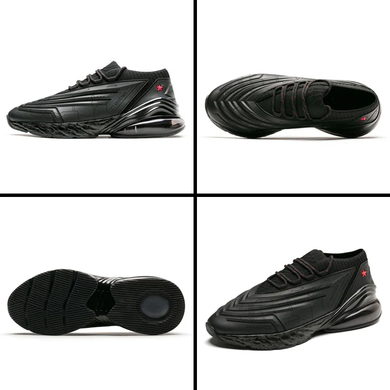 ONEMIX Мужская обувь для бега Мужская обувь кожаная обувь Подушка Мягкая энергия промежуточная подошва Уличная обувь для бега