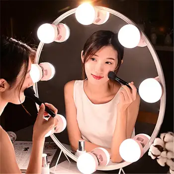 

LED Mirror Light Induction Vanity Night Light Table Dressing Makeup Light Stepless Dimming Bedroom Touch Sensing #3D04