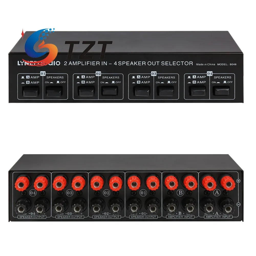 TZTB0482in4outpassivepoweramplifierspeakerselectorselection