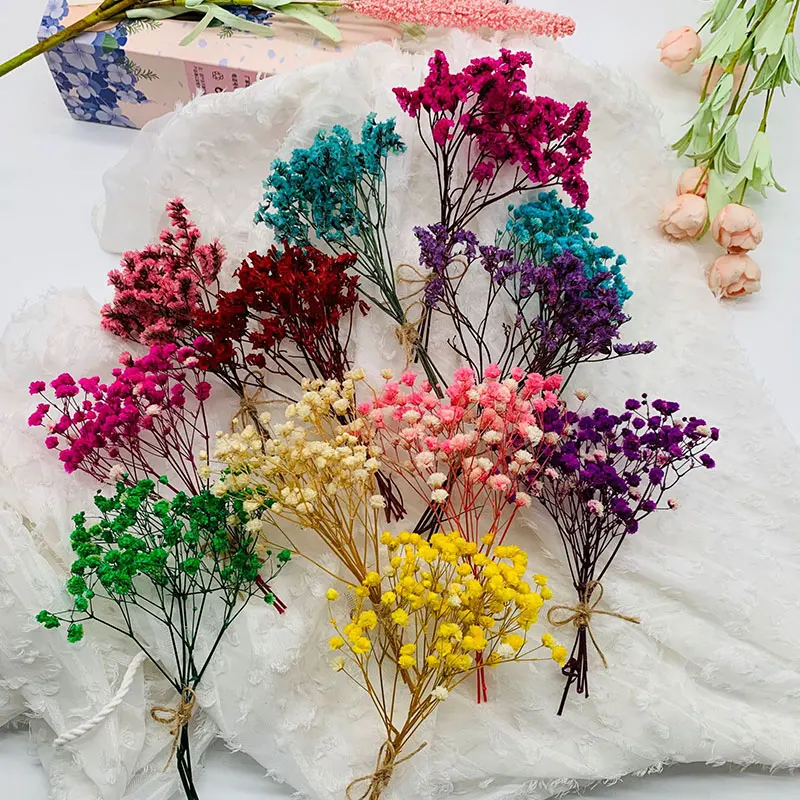 Mini Gypsophila Bouquet Natural Dried Flowers DIY-Home Wedding Party Decoration. 
