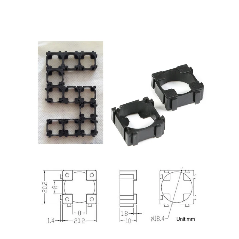 Лучшие предложения 20 шт. 18650 литиевых батарей цилиндрический корпус держатель кронштейн 1p для поделки коробка для батареек