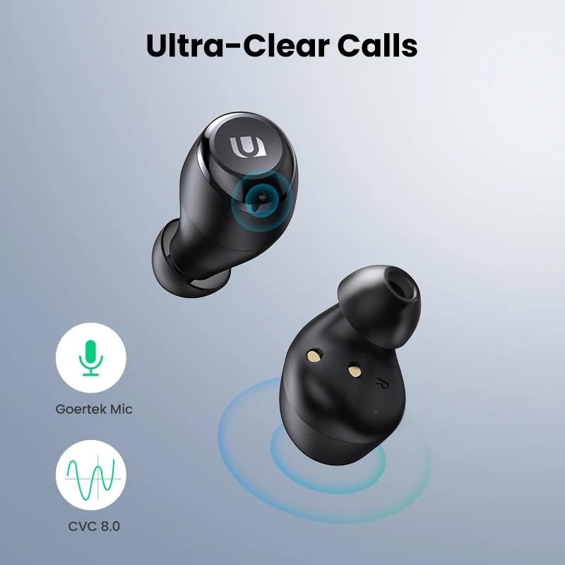 Ugreen Wireless Bluetooth 5.0 Earphone TWS HiTune Headphone aptX Qualcomm Chip True Wireless Stereo Earbuds Headset Earphones