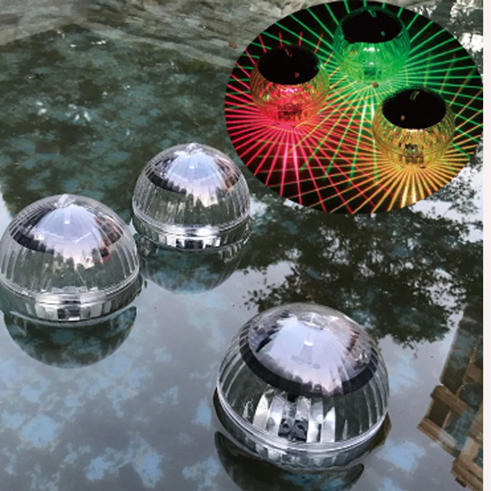

Hot Solar Water Drift Lamp Pool Light Floating Underwater LED Disco Swimming Pool Hot Tub Spa Lamp