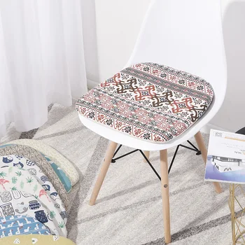 

Pillow Chair Cushion Fashion Soft Cotton Plaid Garden Thicker Seat Pads Dining Room Chair Cushion Kitchen Office Pad CC50ZD