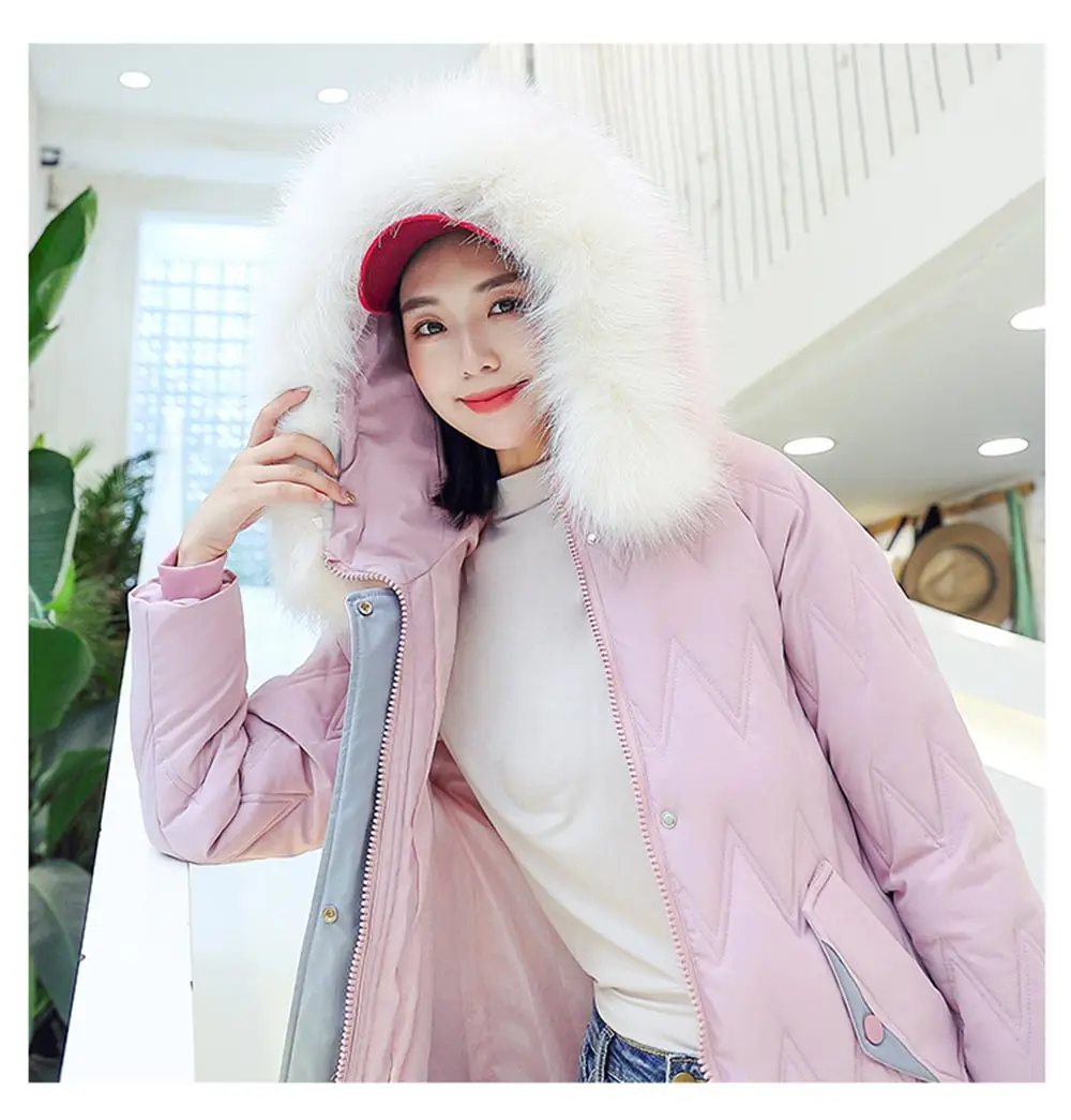 PinkyIsBlack, 5 цветов, высокое качество, 2019, Меховая зимняя куртка с капюшоном, Женская длинная теплая утепленная женская парка, верхняя одежда