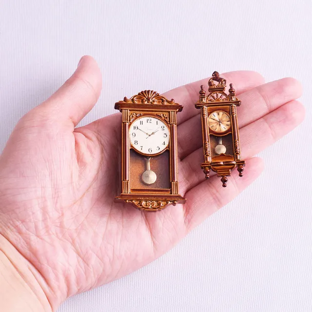 Orologio Da Tasca Vintage In Miniatura Per Case Delle Bambole - Oro, Materiale Lega, 6.2cm - Foto 2