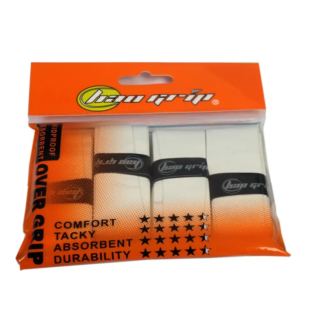 

(4 in 1) 1 pack=4pcs Haogrip Sticky feel anti-slip Badminton Grips,super tacky tennis overgrips,tennis products