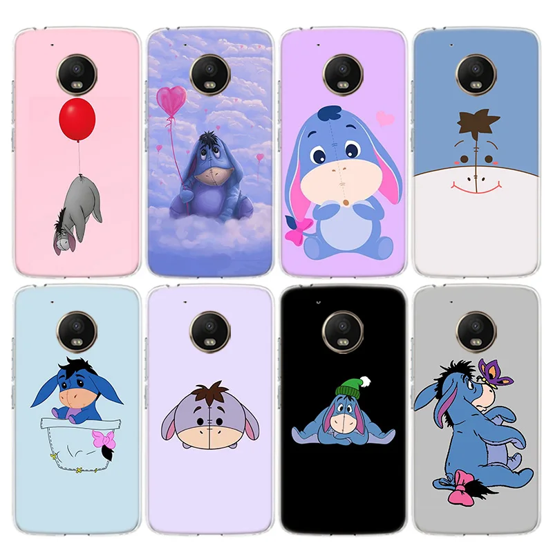 Чехол для телефона Baby Eeyore Donkey Motorola Moto G8 G7 G6 G5 G5S G4 E6 E5 E4 Plus Power Play EU One Action Macro Vision Cover |