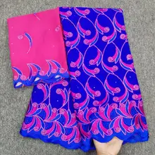 Африканская кружевная ткань высокого качества, хлопковое кружево для женщин, хлопок, швейцарское кружево из вуали, швейцарская ткань из Дубая 5+ 2 ярдов