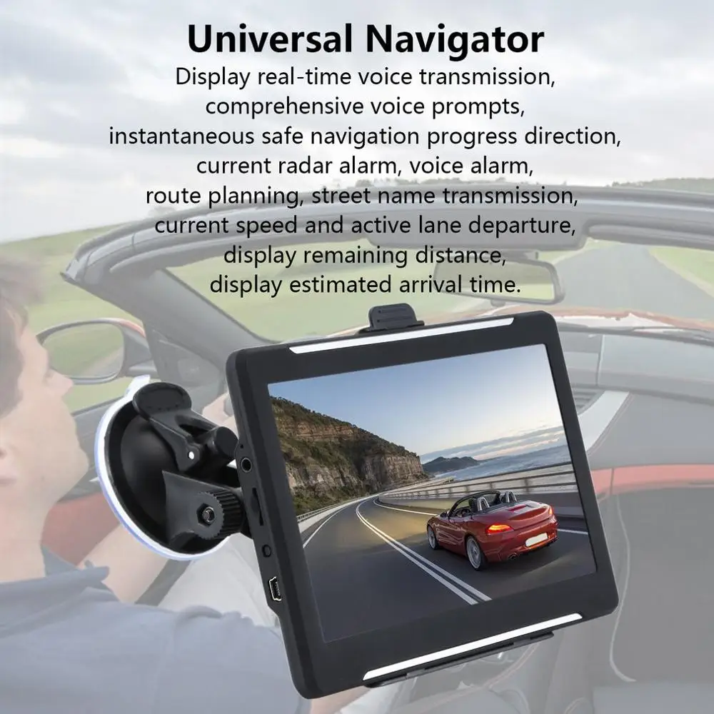 T600 7 Zoll Lkw Auto Universal Navigator Navigation Gps High Speed Kamera 256Mb + 8Gb Auto Gps Navi