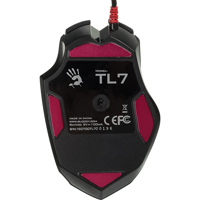 Мышь A4 Bloody TL7 Terminator черный/серый лазерная(8200dpi) USB2.0 игровая(9but