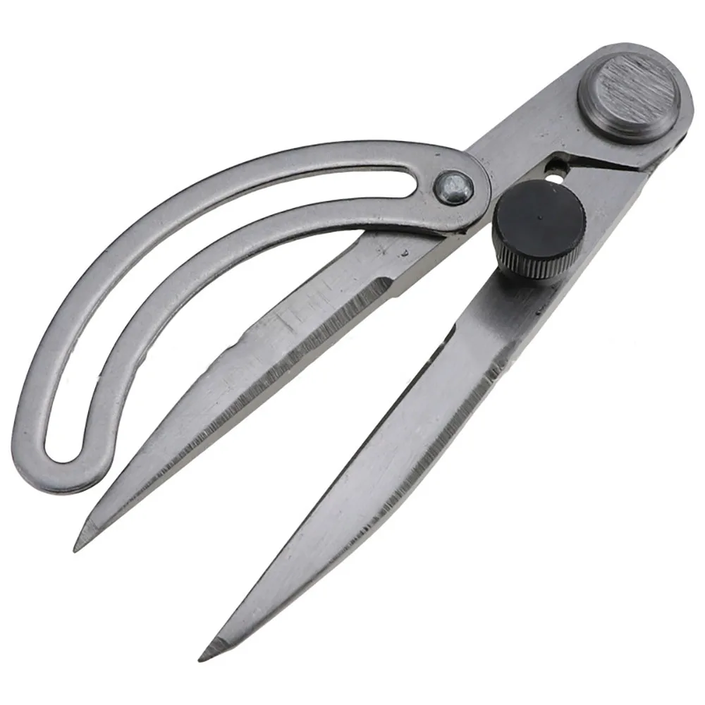 Lychee Spacing Compass Adjustable Leather Craft Rotating Tool Scriber DIY Edge Creaser Stitch Wing Divider Cross Line Compasses