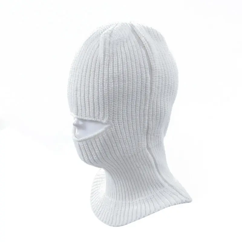 Полная Маска для защиты лица Балаклава вязаная шапка зима стрейч снег вязаная шапка с маской шапка новая черная теплая маска для лица