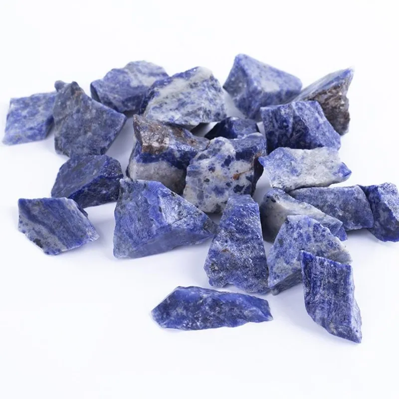 Sodalite необработанный камень натуральные драгоценные камни минералы кварца reiki