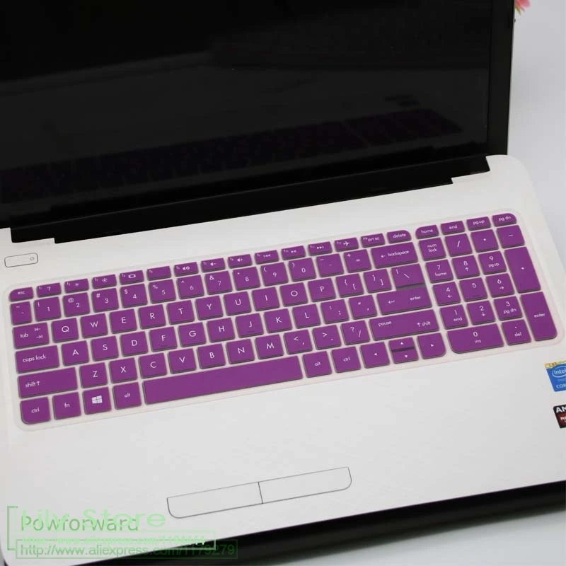 Для hp 15-ay039wm 15-ay011nr 15-ay039wm ay103dx ay101tu 15-ay019tu 15-ay108ne 15-ay 15,6 ''чехол для клавиатуры ноутбука кожи - Цвет: purple