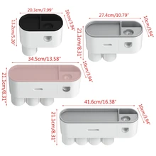 Aliexpress - Toothbrush Holder Automatic Toothpaste Squeezer Wall Mounted Storage Rack X37B