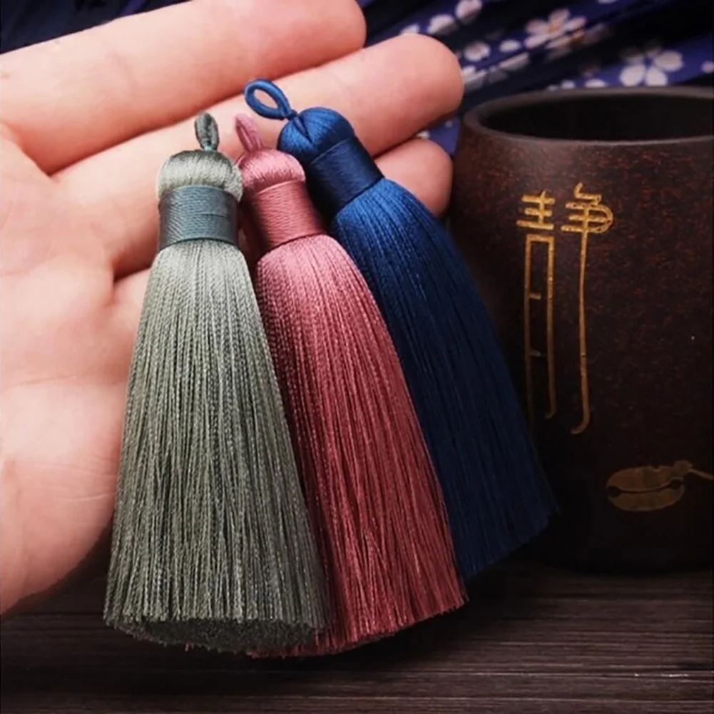 Hot Sale 5Pcs 80mm Long Tassel Fringe Charm Pendant DIY Craft Phone Bag Ornament Decor