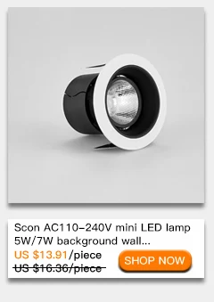 SCON DC220V/110V 7W 12W Bathroom Living room Bedroom All White Modern Thin Bezel Frame Ceiling Dimmable Recessed LED Downlight