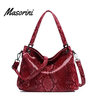 

Snakeskin Pattern Women Bag Leather Handbag Women Shoulder Bag Tote Satchel Ladies Handbag Leather Women Shoulder Bag Waterproof