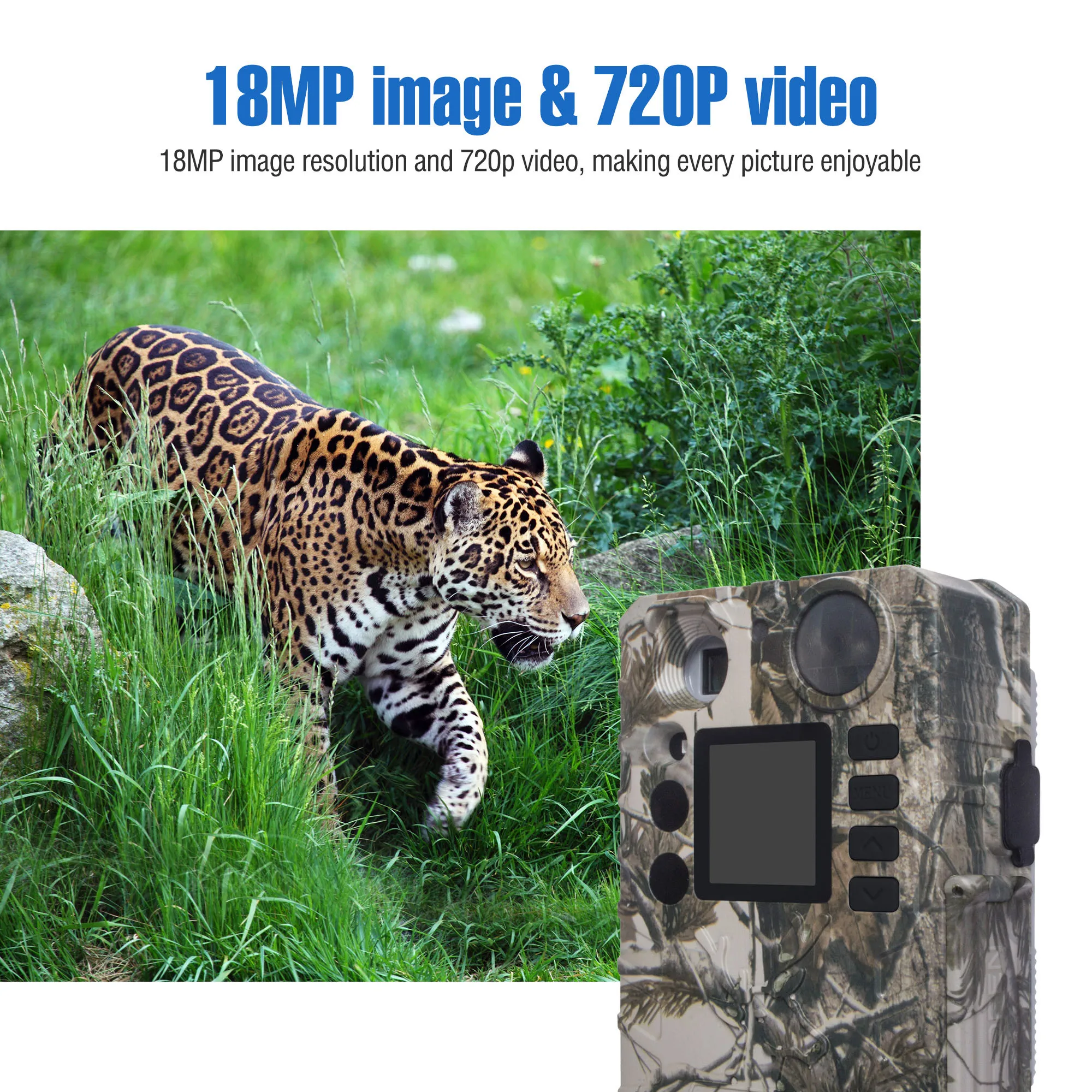 Boly BG310 Using18650 Batteries 27MP 940nm Night Vision LED Low Glow Hunting Camera Photo Trap Trail Camera Support Solar Panel