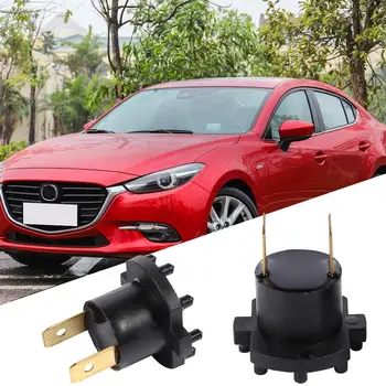 

2x Headlight Socket Headlamp Bulb Holder for Mazda 3/5/323 Aprilia SL1000 Falco Black Appearance Product Size 39.9*34.2 Mm