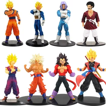 

18cm Dragon Ball Z Figures Collectible Anime PVC Action Figure Toys Model Super Saiyan Goku gohan trunks vegeta hercule Figurine