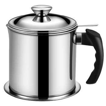 

Stainless Steel Oil Filter Pot, Kitchen Large Capacity Filter Oil Pot, Oil Storage Tank
