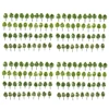 Pack of 160pcs 1/250 Scale Plastic Model Trees Train Track Street Railroad Scenery Scene for Garden Courtyard Landscape 5cm 1