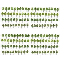 Pack of 160pcs 1/250 Scale Plastic Model Trees Train Track Street Railroad Scenery Scene for Garden Courtyard Landscape 5cm 1