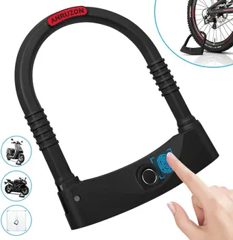 

Original Keyless USB Rechargeable Door Lock Fingerprint Smart U lock for Bicycle Motorcycle Door Anti-Thef Quick Unlock 0.5s