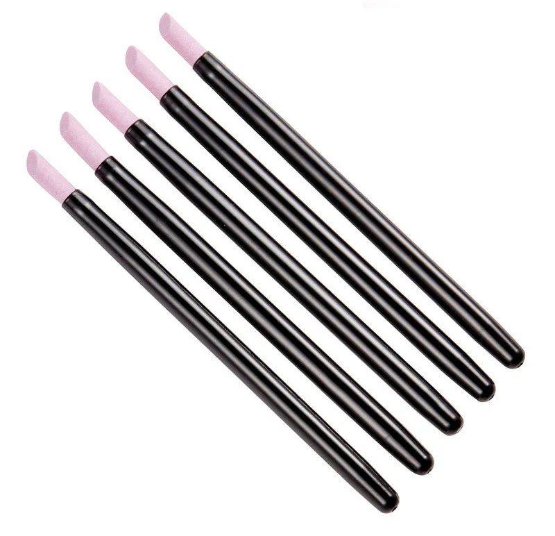 5pcs Quartz Polishing Pen Nail Cuticle Hangnails Remover Washable Dead