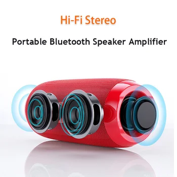 

Portable Wireless Bluetooth Speaker Bass Column Waterproof Outdoor HIFI Stereo Amplifier Support USB AUX TF Subwoofer Loudspeake