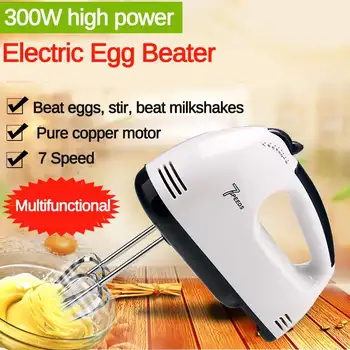 

Manual Mini 7 Speed Dough Hand Mixer Food-Blender Handheld Multifunctional Food Processor Automatic Electric Kitchen Mixer Tool
