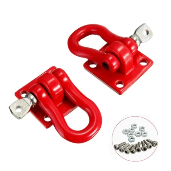 

1 Pair of Rescue Button Climbing Car Simulation Hook with Screw for 1:10 RC Car 2020 new arrival - Red