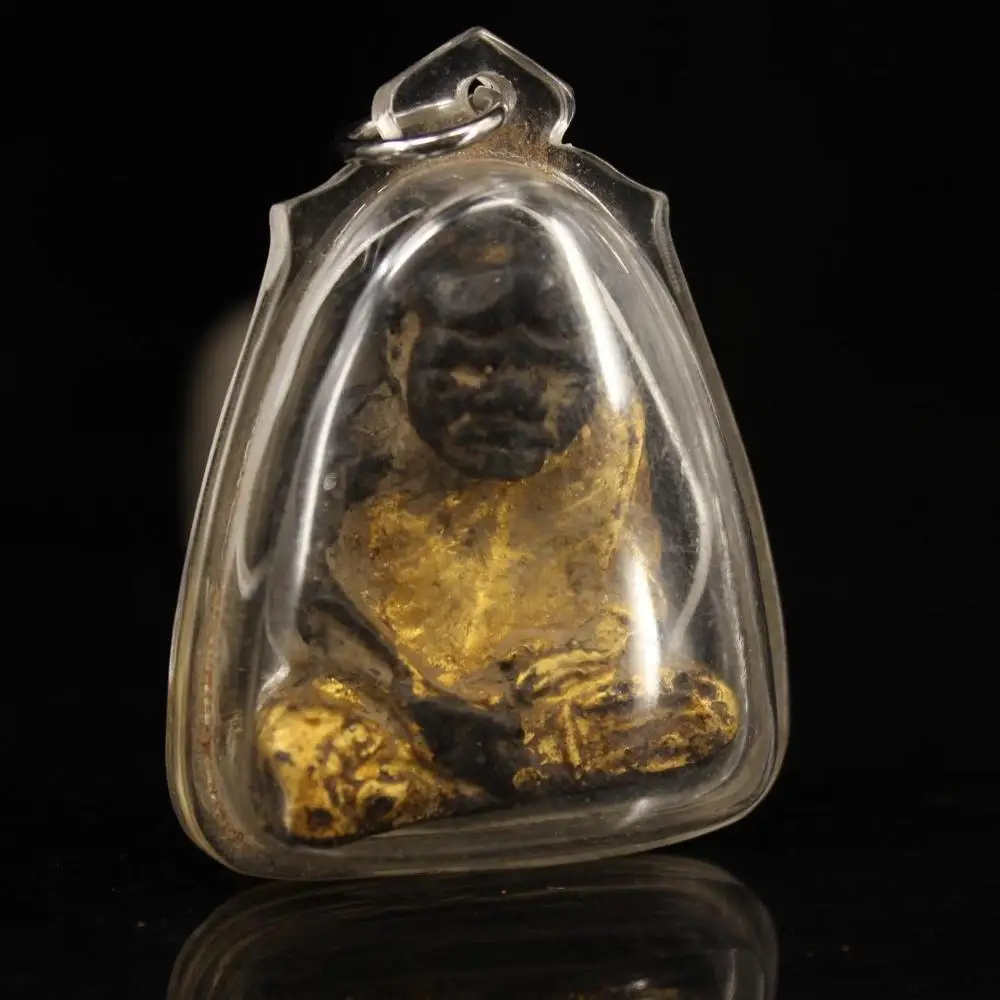 

Free Delivery of Golden Living Buddha Statue with Protective Hanging Type after Wiping the Shell Unearthed in Tibet, China