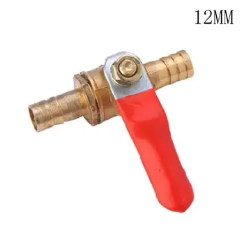 

2pcs/set 5/16" Hose Barb Inline Water Air Gas Fuel Line Brass Shut-off Ball Valve Simple Operation 6/8/10/12mm