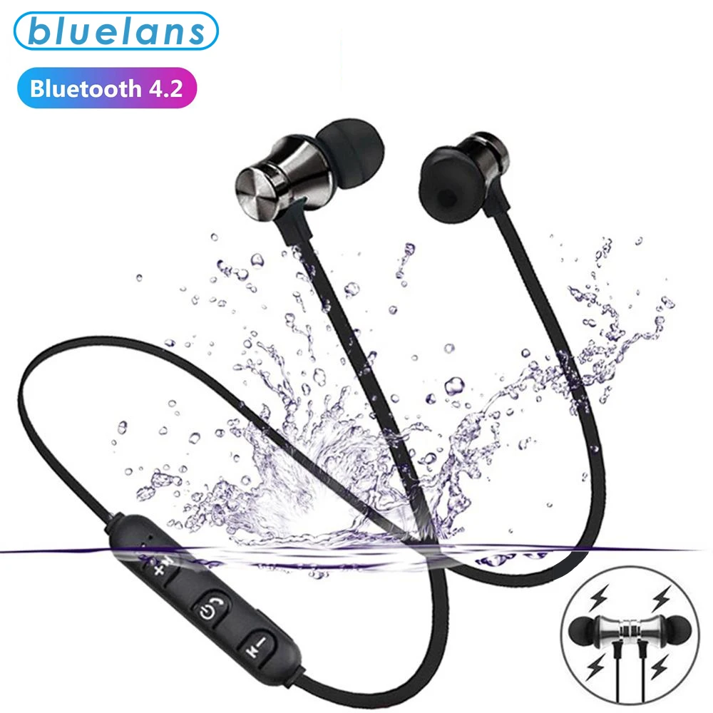 Auriculares magnéticos XT11 con bluetooth, auriculares inalámbricos con banda para el cuello para teléfonos, auriculares deportivos con micrófono para iPhone, Samsung y Xiaomi