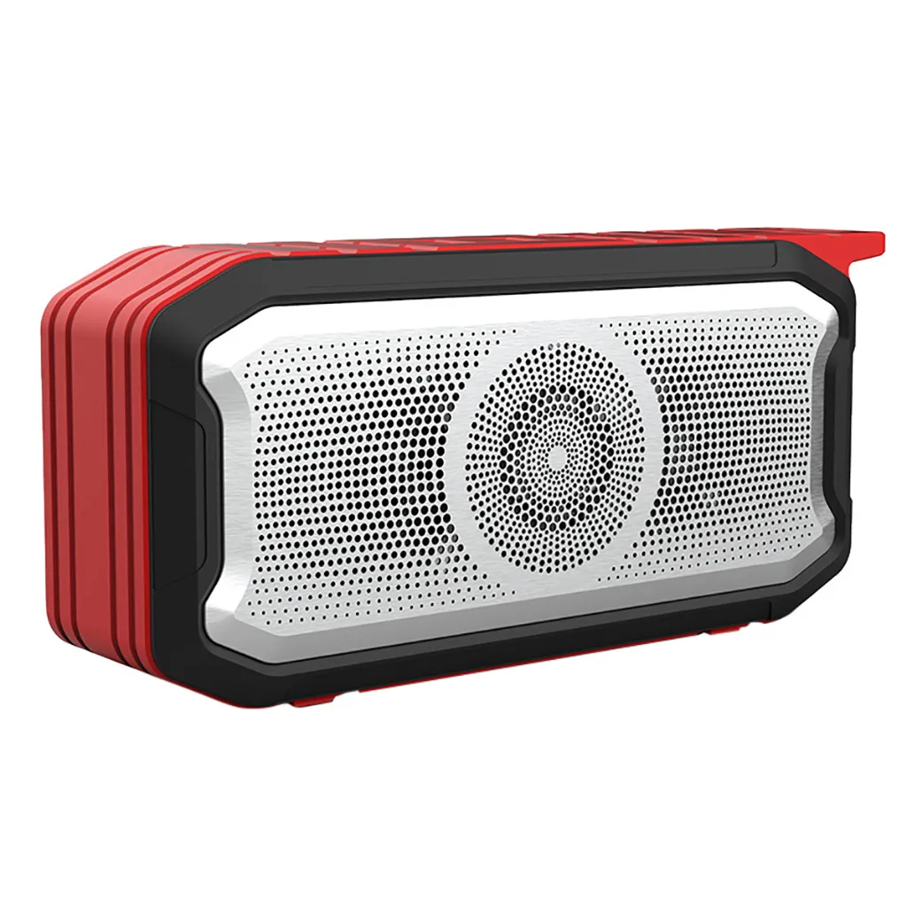 Red Открытый беспроводной динамик s Bluetooth 5,0 динамик s HD Звук Музыка Водонепроницаемый IPX7 Колонка радио сабвуфер динамик s# D1 - Цвет: Red