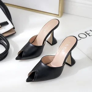 Women's High Heels Sexy Bride Party mid Heel Pointed toe Shallow mouth High Heel Shoes Women shoes big size