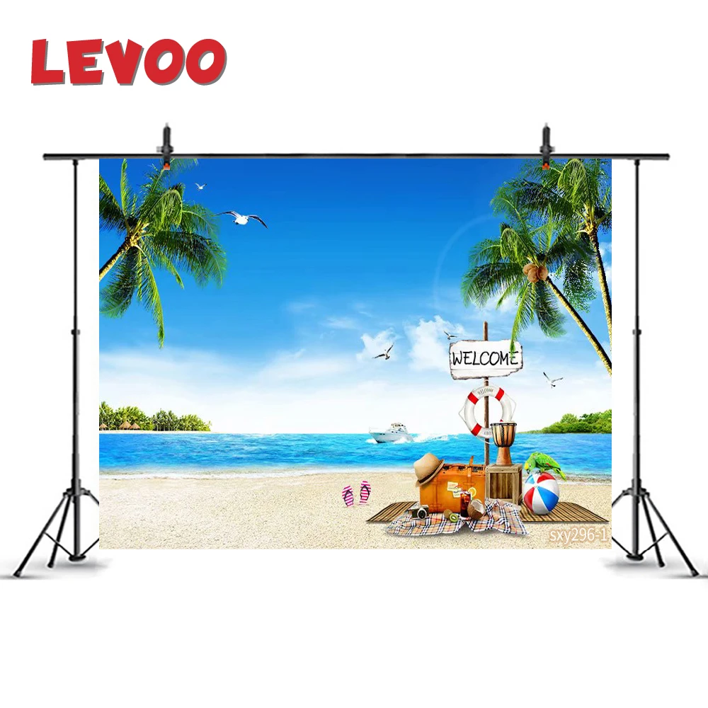 LEVOO New Photo Backdrop Sea Beach Road Sign Holiday Hawaii Background Nature Photocall Studio Shoot Prop | Электроника