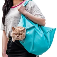 Cat Outing Travel Backpack Portable Adjustable One-shoulder Pet Messenger Bags Fashion Oxford Fabric Comfort Breathable Pet Bag 1