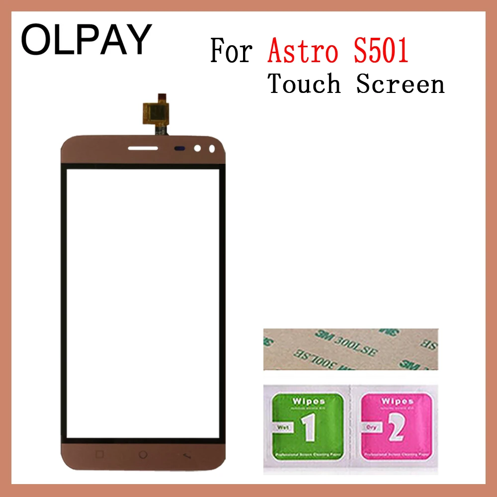 OLPAY 5,0 ''мобильный телефон сенсорный экран дигитайзер для Astro S501 сенсорный стеклянный датчик инструменты Бесплатный клей и салфетки