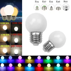 Dimmable LED Bulbs E27 E26 E14 E12 B15 B22 Equival 30W Incandescent 220V 110V Lamp Three-stage dimming Color