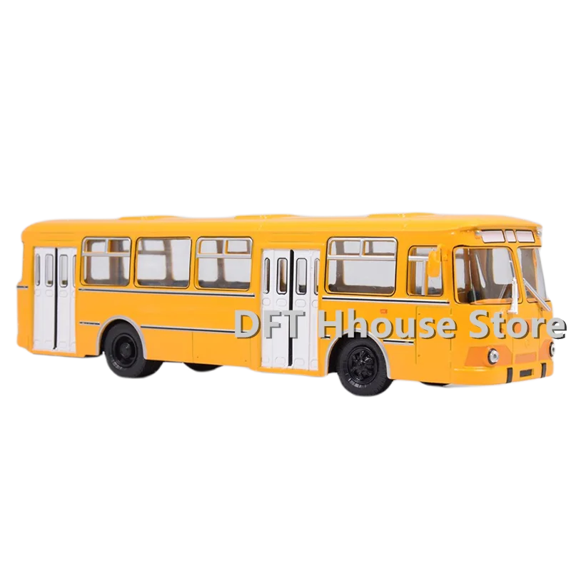 1:43 Toy Russia Metal Alloy Bus car LIAZ-677M Model Miniature Scale Toys For Children Ornaments | Дом и сад