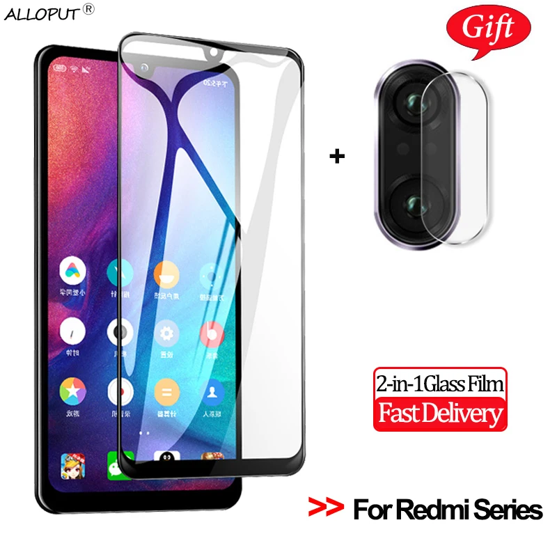 

ALLOPUT 2-in-1 Camera Glass Film Note6 Pro Redmi 6A 6 Note 6 Pro Tempered Glass xiaomi redmi note 6 6a 6 pro Screen Protector